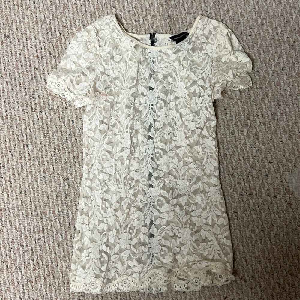 Beautiful Lace Zip-Up Top